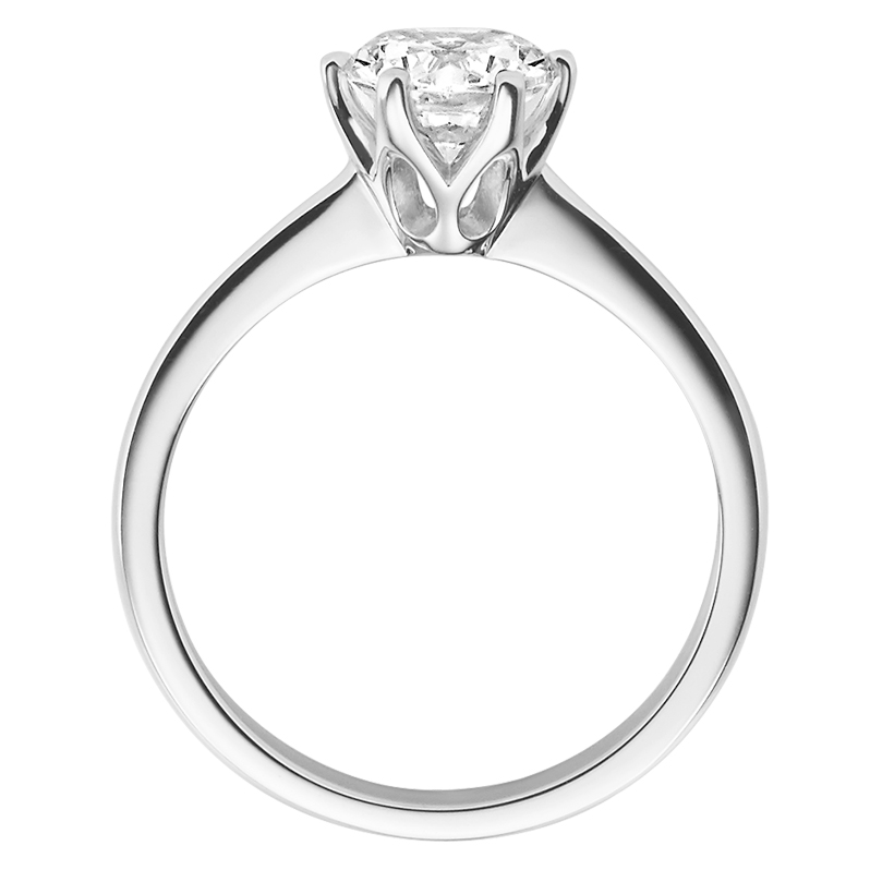 Rubin Verlobungsring 18016 Silber 925 Solitär Ring stehend