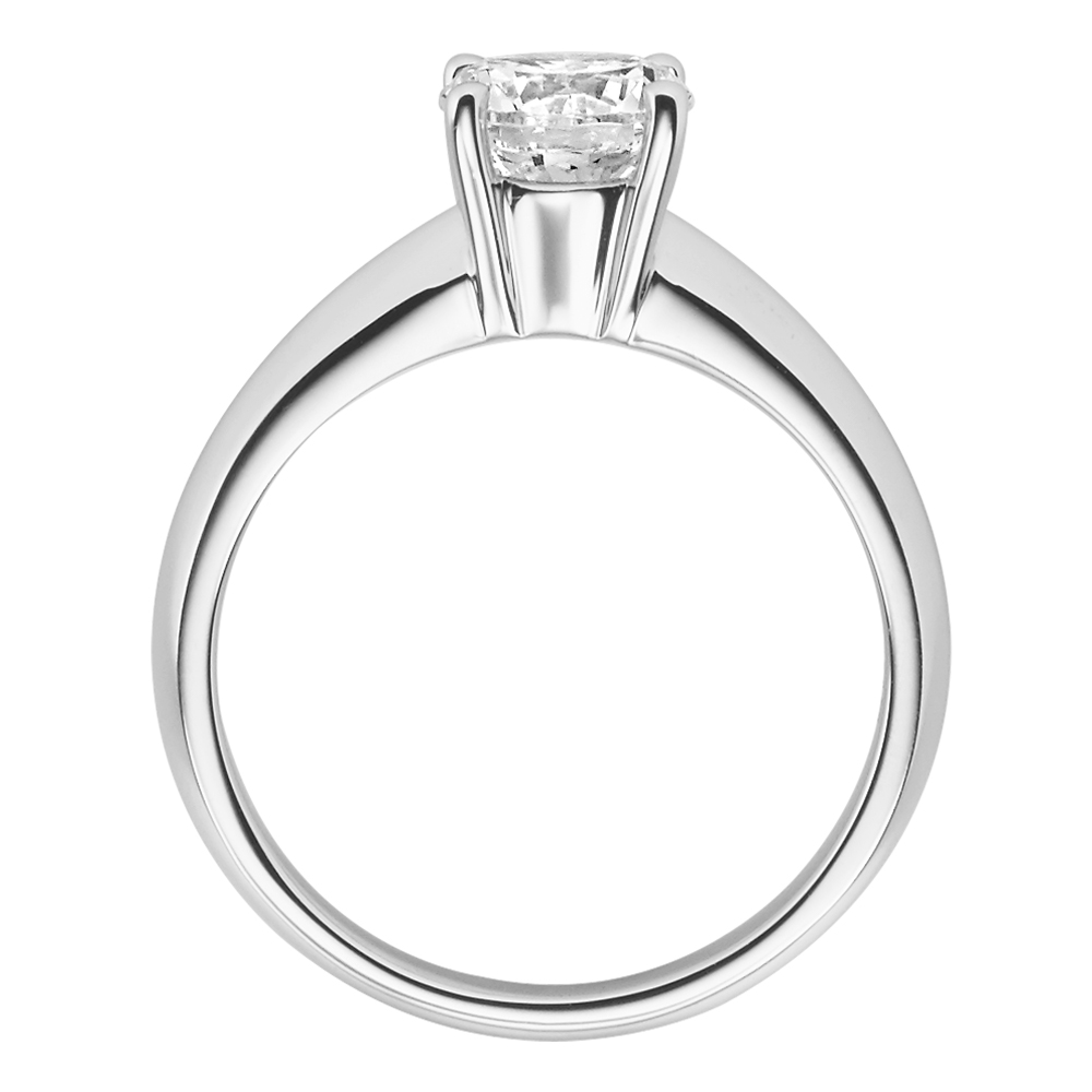 Rubin Verlobungsring Silber Solitär Ring 18004 stehend