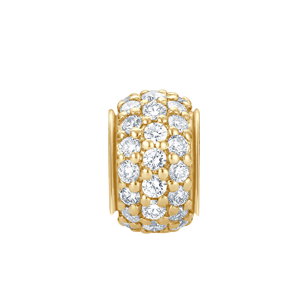 bella luce Diamant-Loop Anhänger Gelbgold 585 Brillant 0.150 ct.