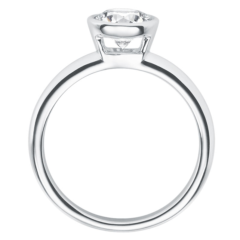 Rubin Verlobungsring 18019 Silber 925 Solitär Ring stehend