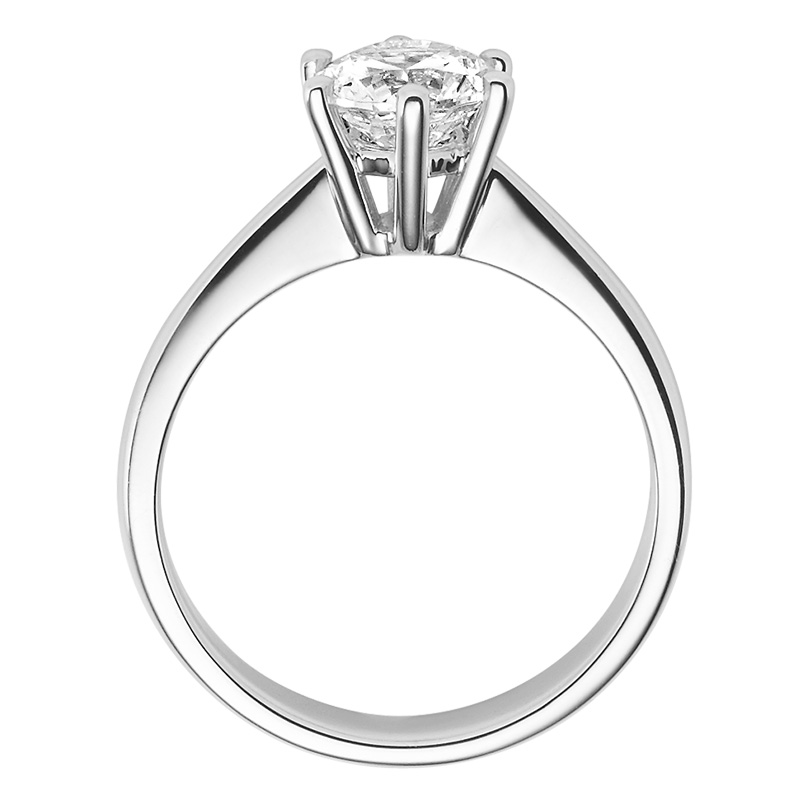 Rubin Verlobungsring 18001 Silber 925 Solitär Ring stehend