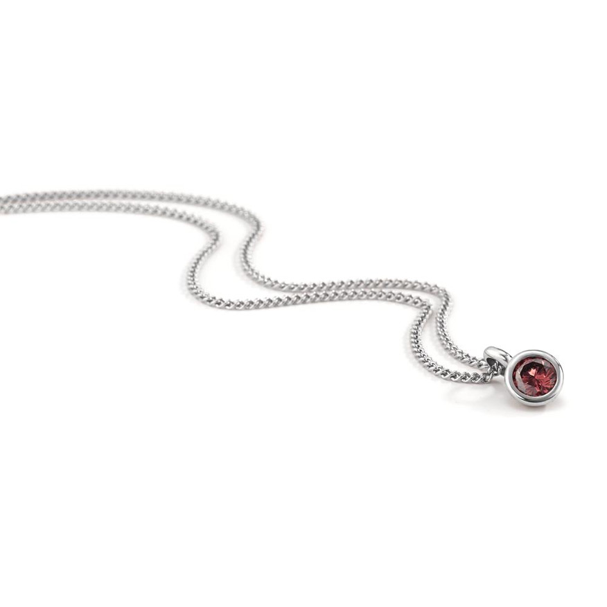 Halskette Edelstahl Scarlet Red Zirkonia TeNo Joy 595810